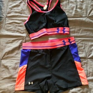 Under Armour Compression Bra & Shorts Set